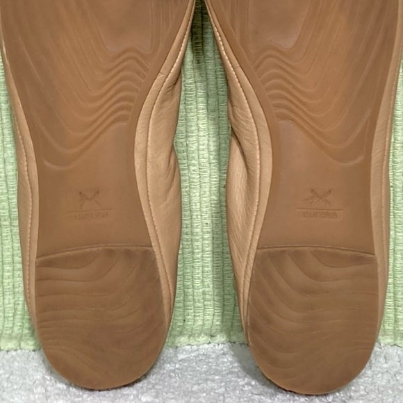 Eureka! Women's Audrey GoPro Tan Leather Bendable Ballet Flats Shoes Size US 9M - Picture 10 of 11